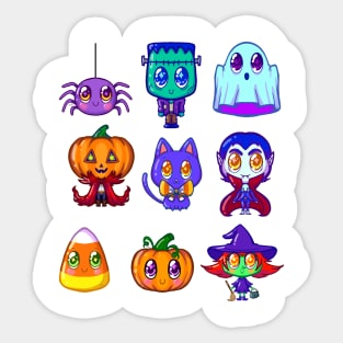 Cute little monsters Sticker